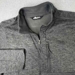 NORTH FACE Canyonlands Long Sleeve Gray Quarter 1/4 Zip Fleece Sweater Men's M